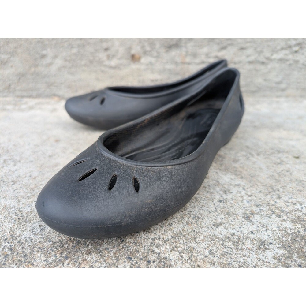 Crocs Kelli Ballet Flats Black Slip On Women’s Size 8